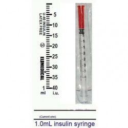 Insulin Syringe 40iu 1ml 28g X 1/2