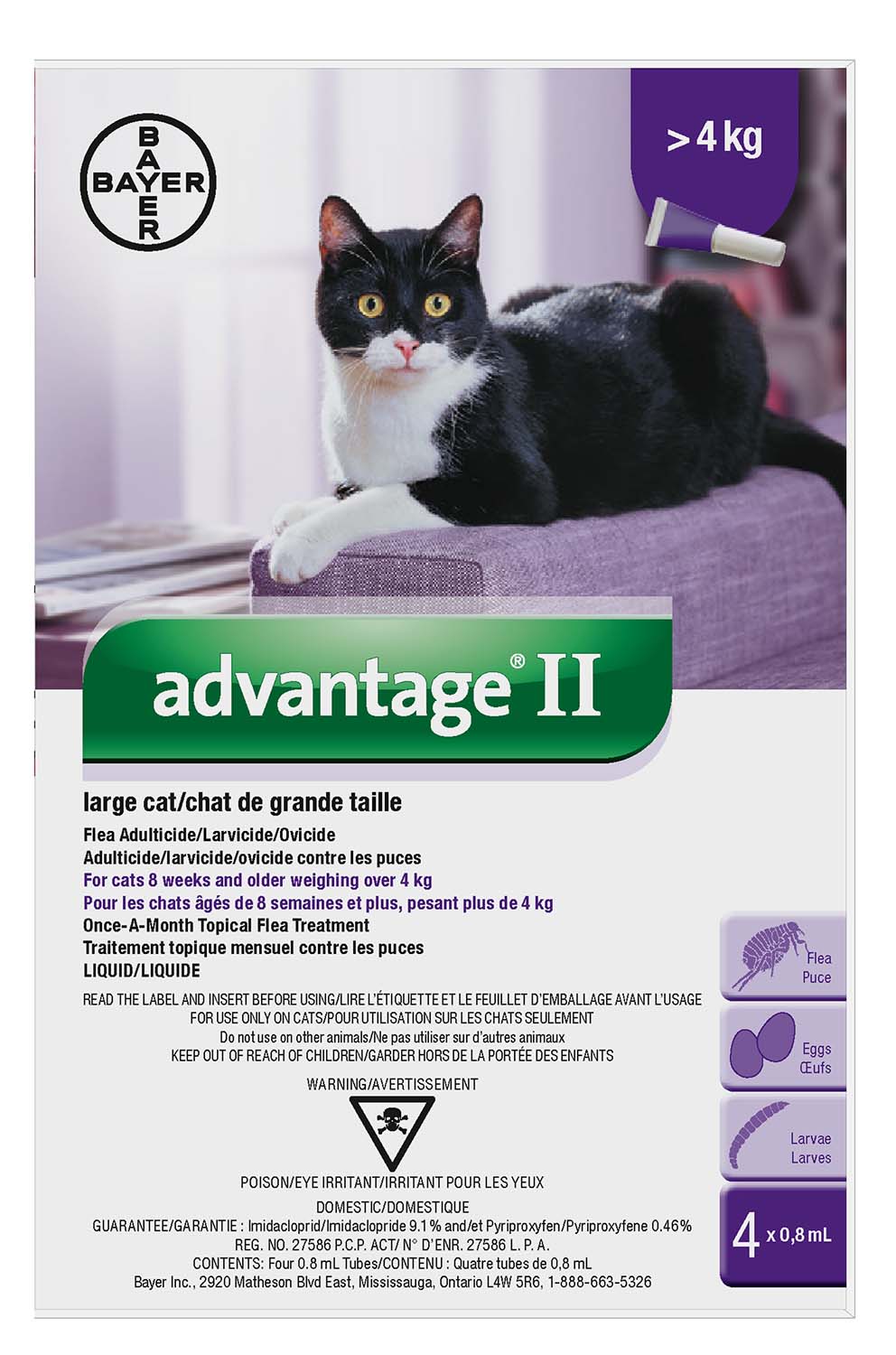Advantage II large cat 6x0.8ml