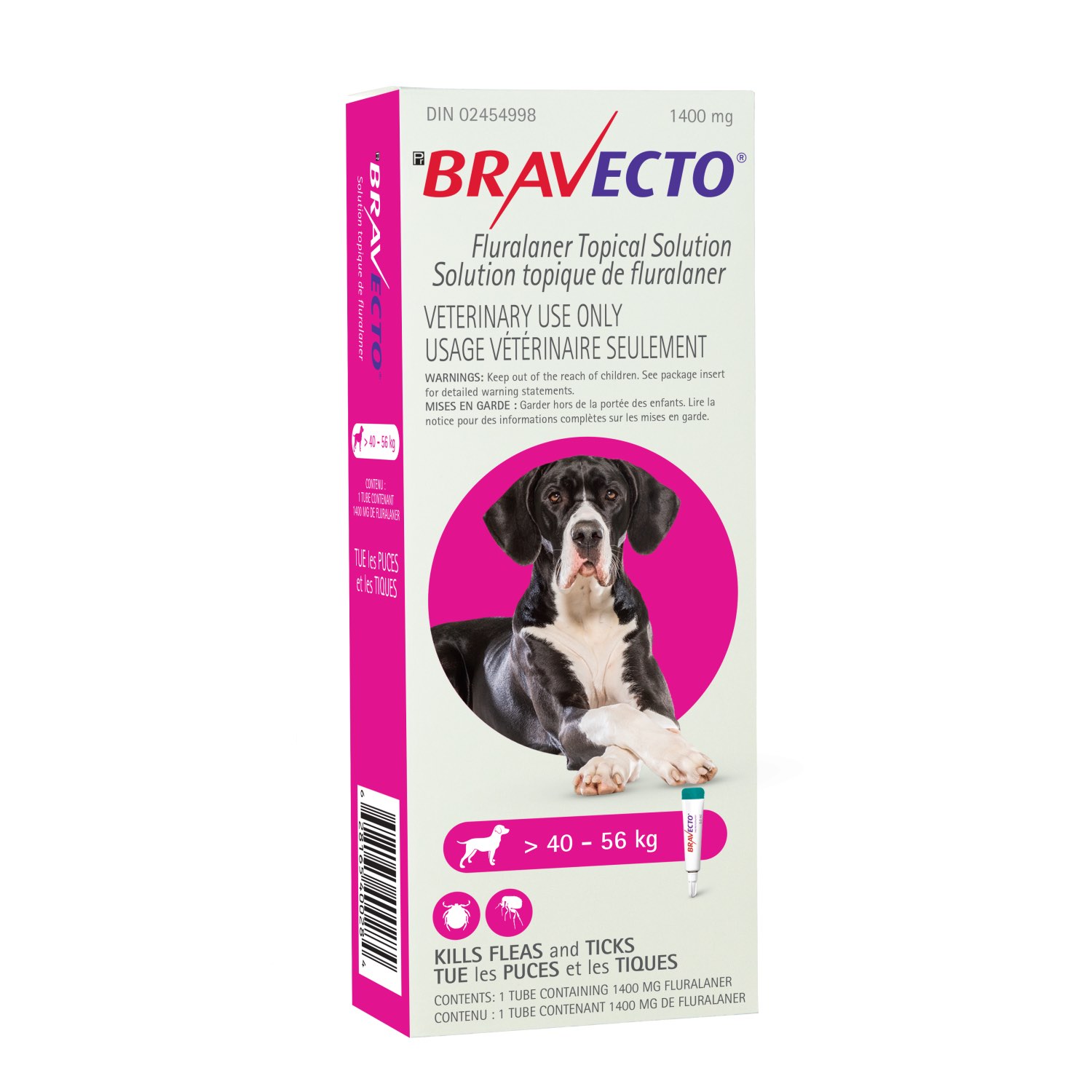 Bravecto Pink  topical >40-56kg