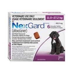 NexGard 68 mg chewable tablets for dogs 11.0 to 27.2 kg for veterinarian-directed flea and tick control