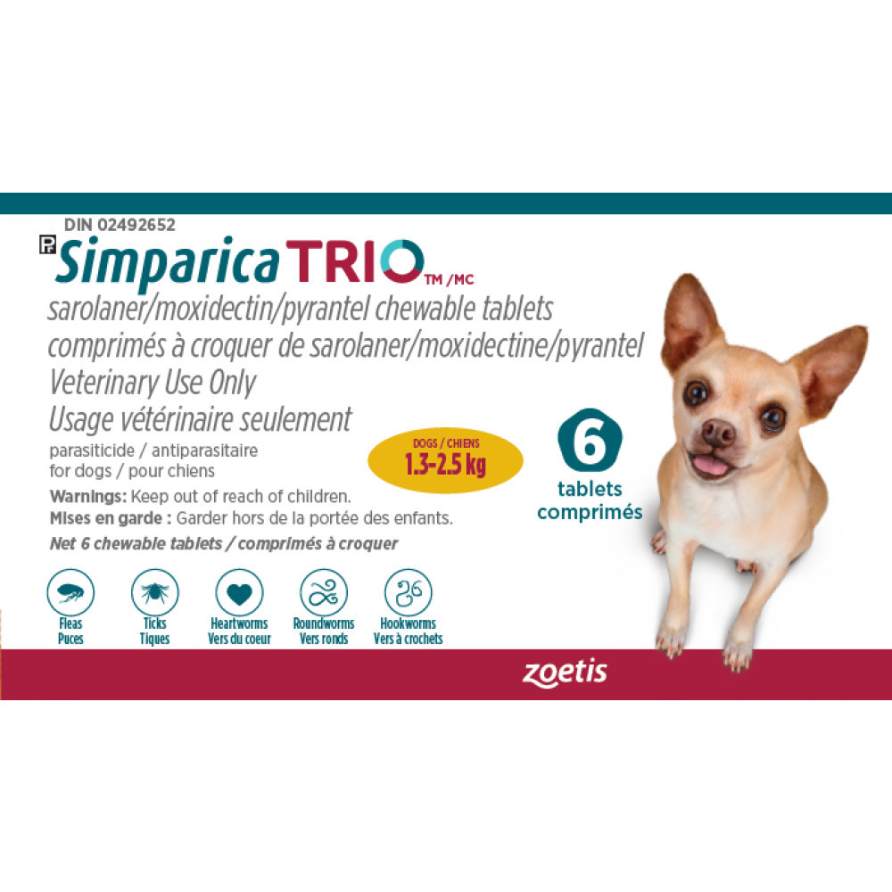 Simparica Trio Gold 1.3-2.5kg photo