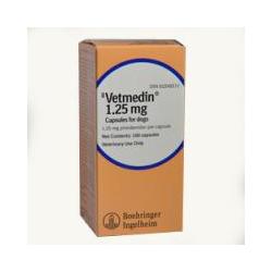 Vetmedin 1.25 mg capsule for dogs to help support heart function under veterinary care.
