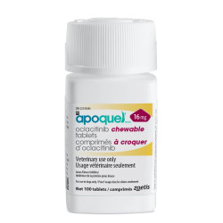 Apoquel Chewable 16 mg tablets for dogs to help control allergic itching and atopic dermatitis