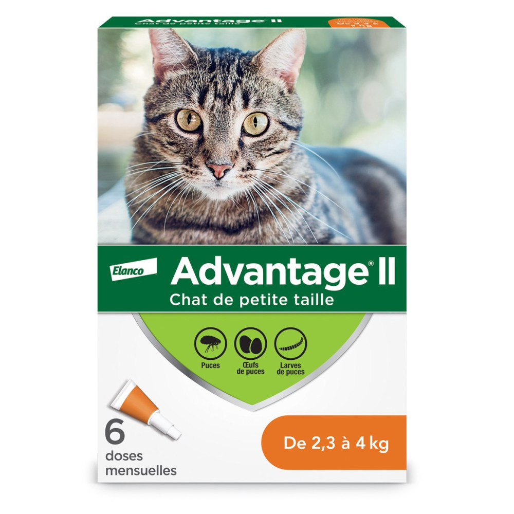 Advantage II small cat <4kg 6x0.4ml photo