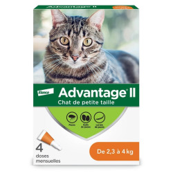 Advantage II small cat <4kg